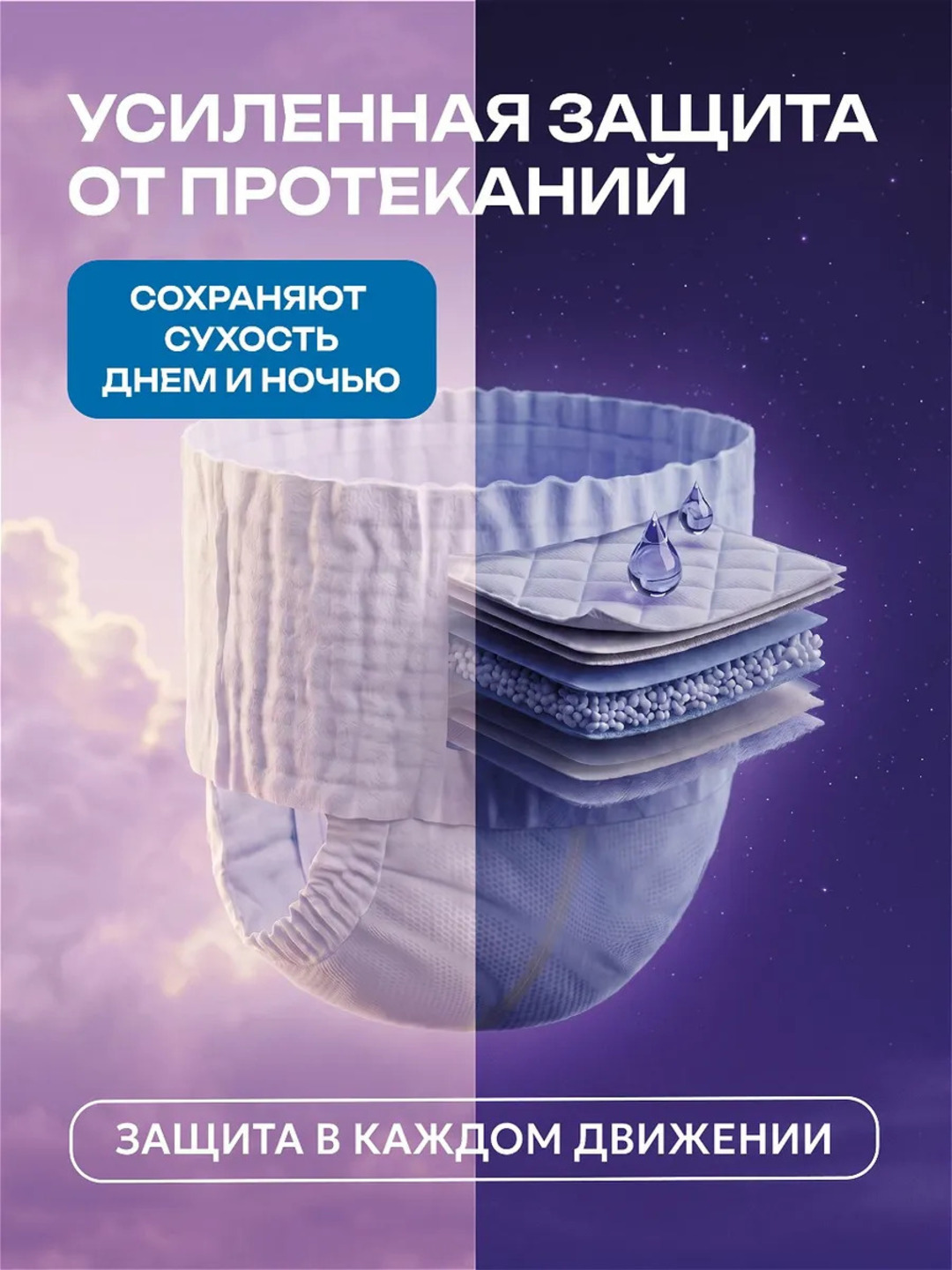 Впитывающие трусы подгузники для взрослых Aktivo Life, 30 штук
