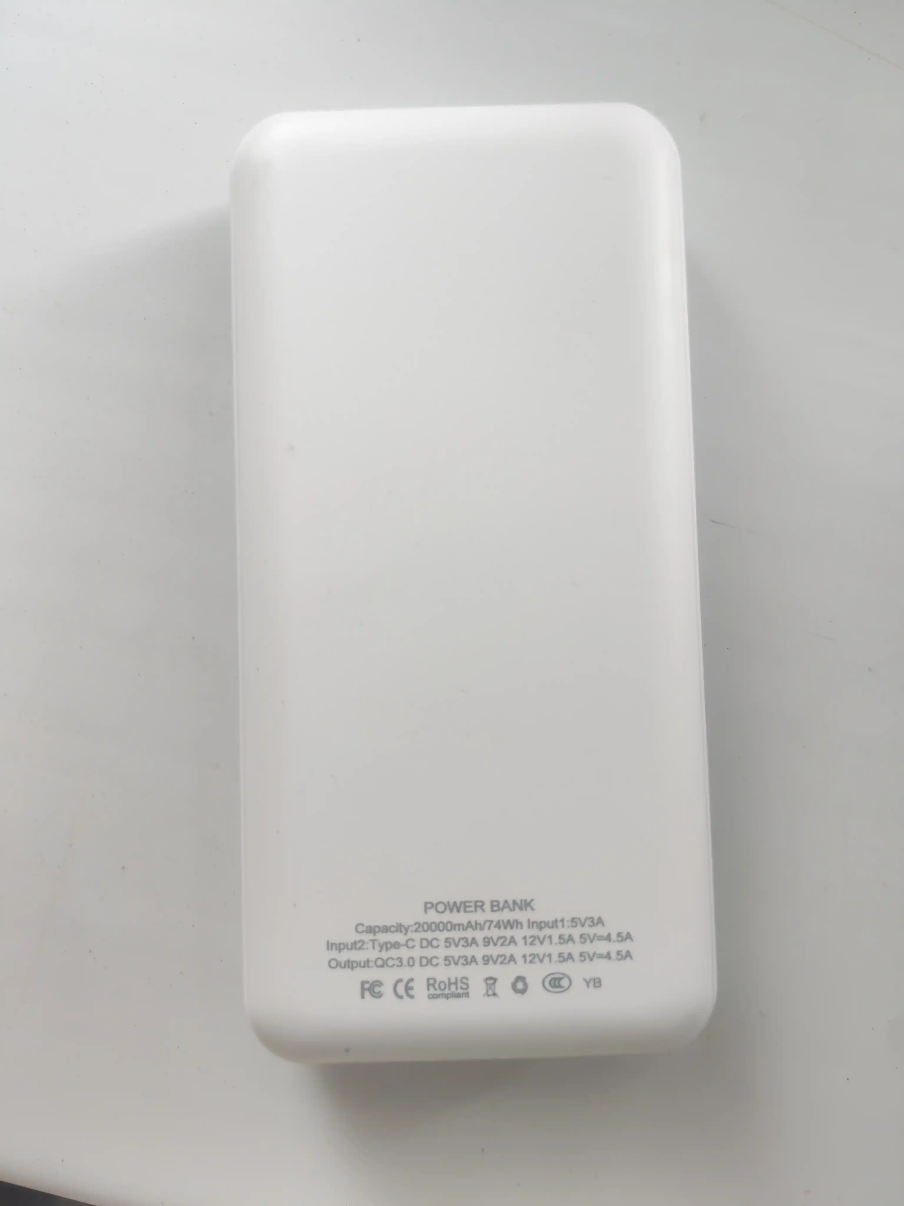 Tashqi akkumulyator, 20000mA 22.5W tezkor quvvat 100%