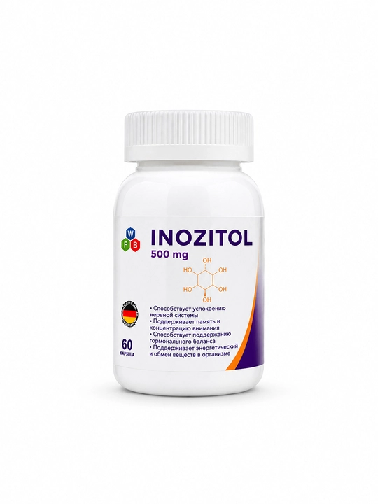 Инозитол 500 мг Inositol Vitamin B8, 60 капсул