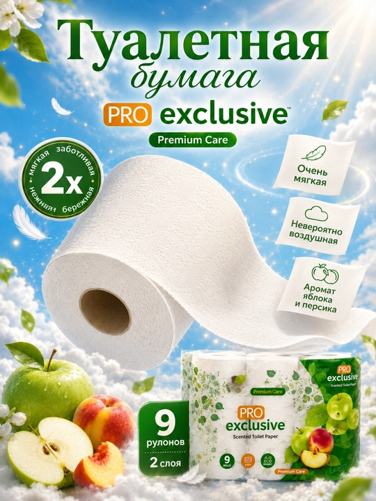 Sanitariya-gigiyena, ikki qatlamli hojatxona qog‘ozi, 6 o‘ram, 100% tabiiy sellyuloza