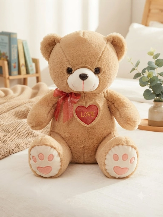 Мягкая игрушка плюшевый медведь 70 см с сердцем LOVE, подарок для любимых и детей, уютный - 