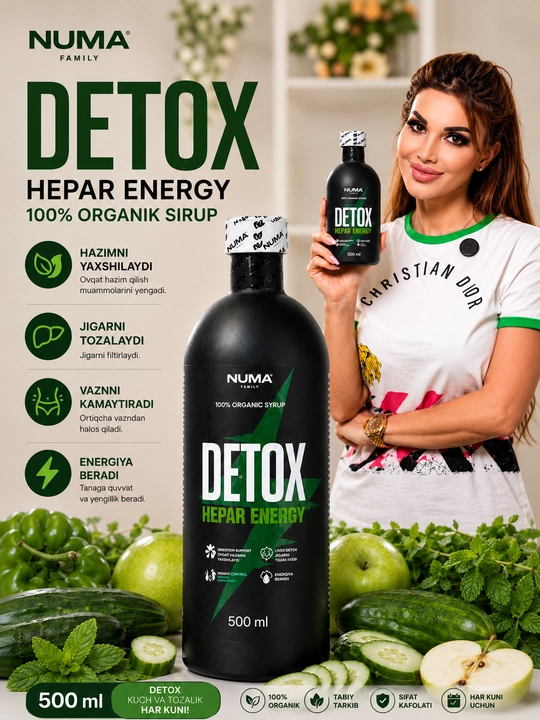 Hepar Energy detoks, 500 ml - Numa-Family - 