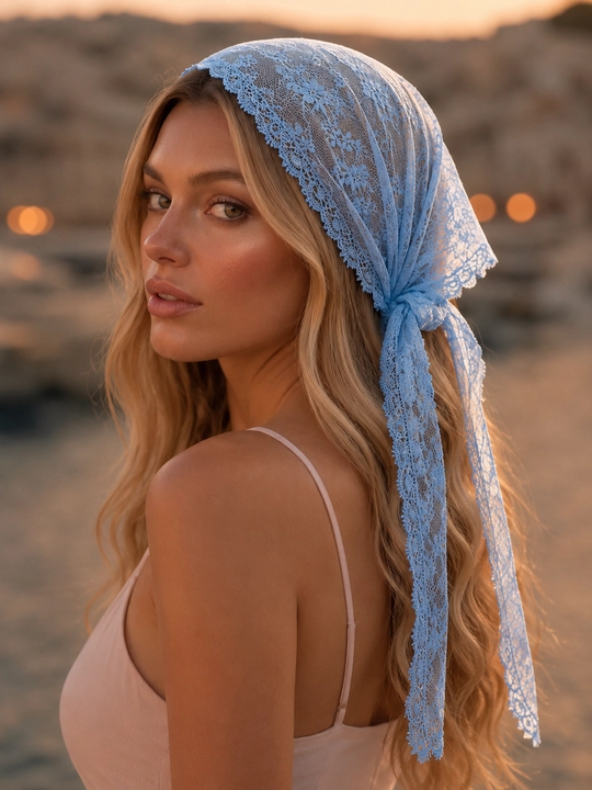 Gipyur kosinka va bandana ro'mol — ayollar uchun yozgi yengil bosh kiyim (gipyurdan baska