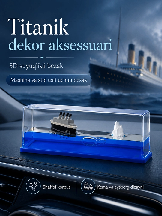 Titanik kema dekor aksessuari - 