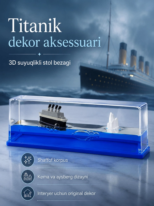 Titanik kema dekor aksessuari