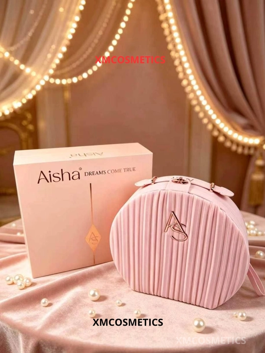 Набор для макияжа Aisha, 14 предметов, косметичка с зеркалом, подарочный набор