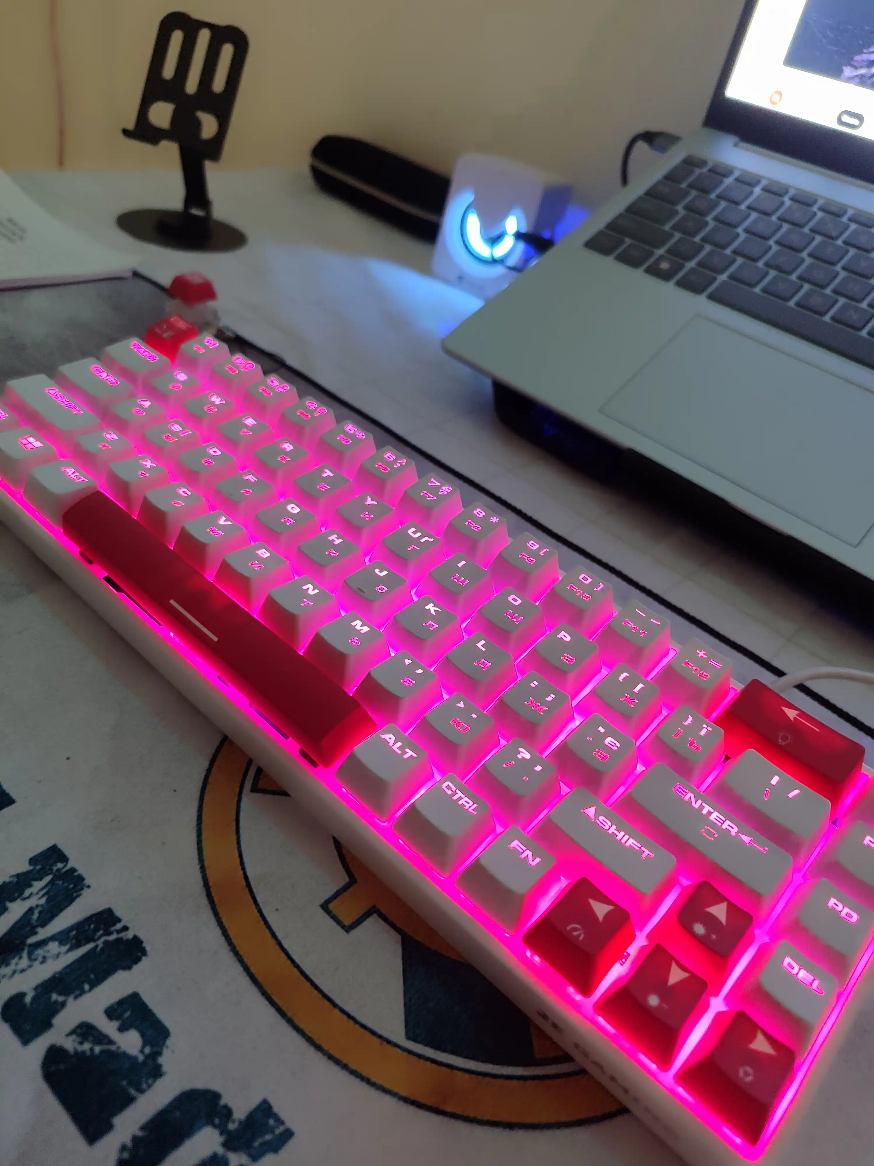 Gaming KG370 RGB mexanik o‘yin klaviaturasi, simli, 68 tugmali