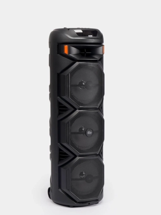 Ko‘p funksiyali Bluetooth karaoke kolonkasi RGB LED, simsiz mikrofon va pult bilan