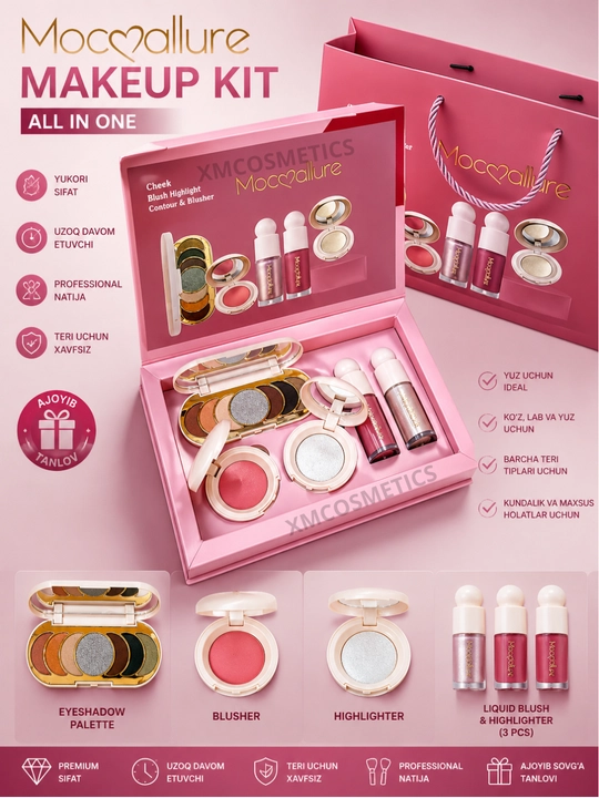 Mocallure Professional Makeup Kit – Набор косметики, полный набор, подарочный набор - 