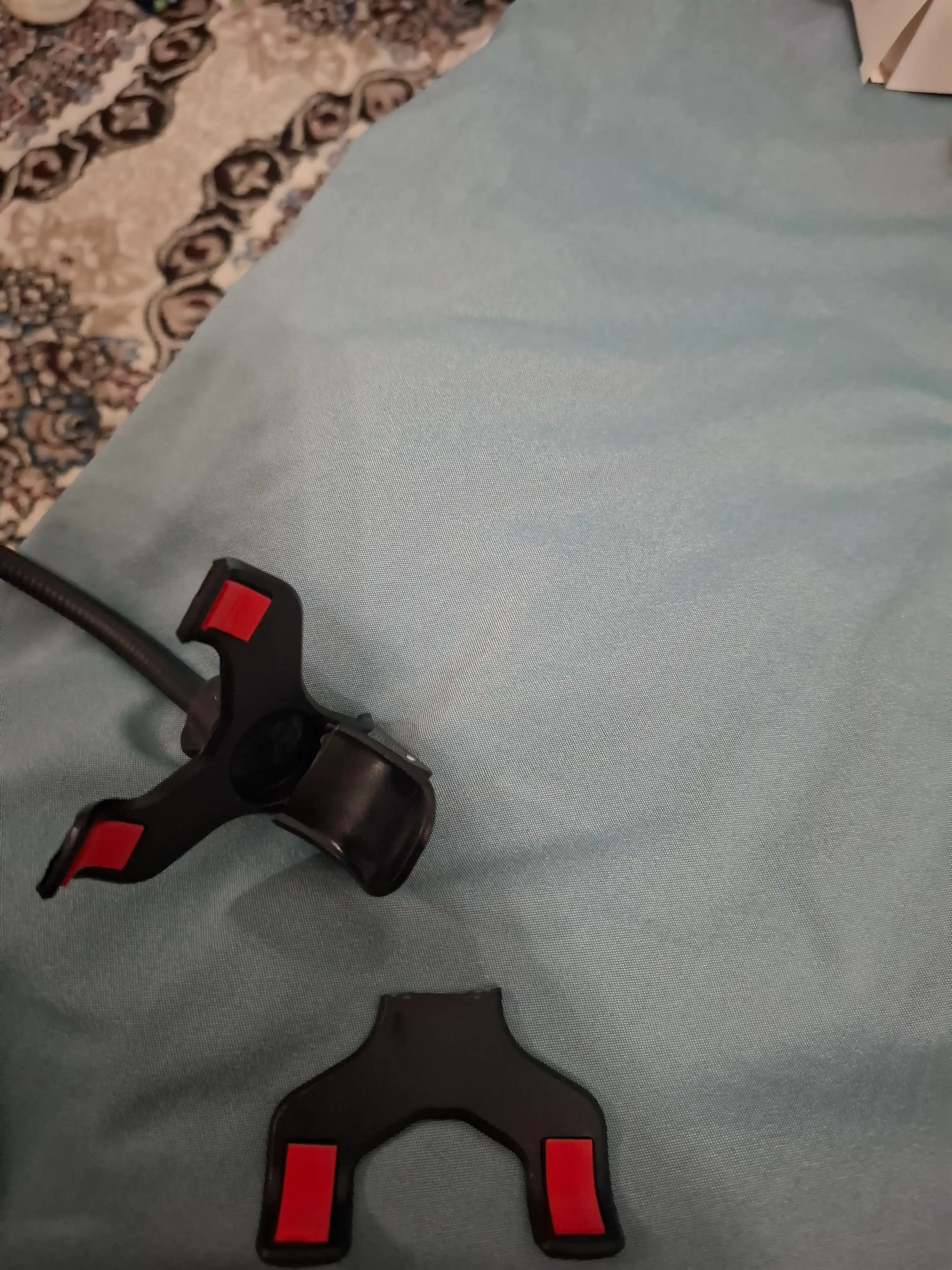 Prujinali metall, plastik telefon uchun 360 darajali qisqichli tutqich, 50 sm