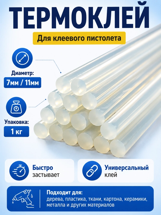 Термо клей (7мм) (11мм) - 
