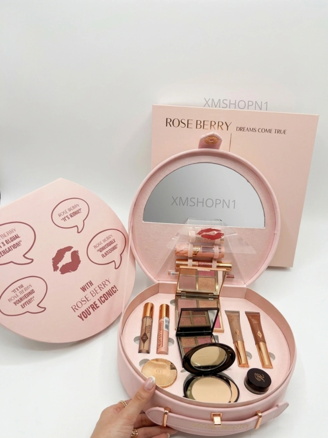 Aisha Premium Makeup Kit 20 in 1-косметический набор для макияжа, в шкатулке с зеркалом