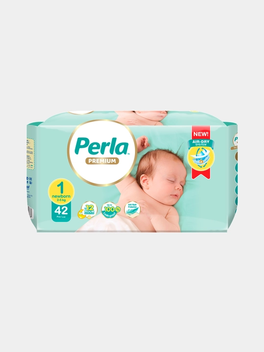 Подгузники для детей Perla Twin Newborn, 1, 42 шт - 