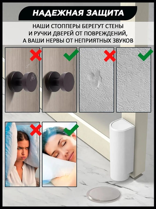 Eshik uchun magnitli pol tayanchi, parmalashsiz, zarbadan kuchli himoya
