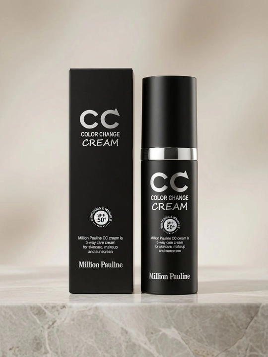 MillionPauline CC ColorChangeCreamSPF 50+корректирующий тональный 3 в 1, защитa от солнца - 