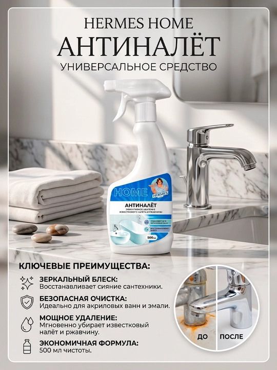 Hermes PROFESSIONAL: VERASID HW01 Zang va karashni ketkazish uchun vosita sprey 500 ml - 