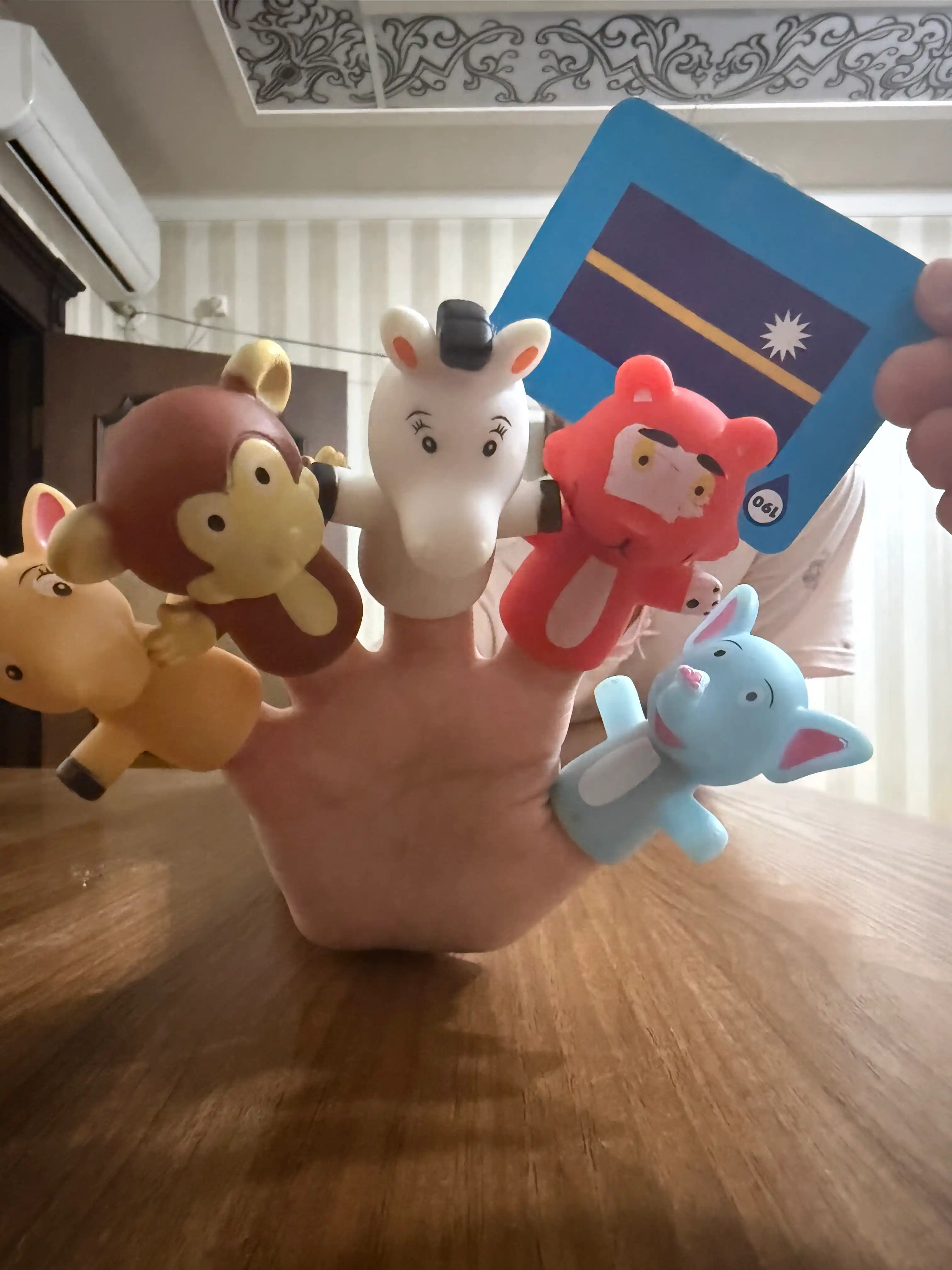 Набор пальчиковых игрушек Монтессори, игрушки для ванной пальчиковый театр фигурки