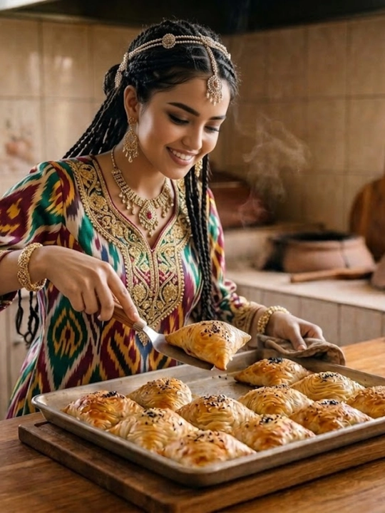 Zanglamas po'latdan kurakcha Fengfan lopatka oshxona uchun yog'och dasta somsa kabob - 