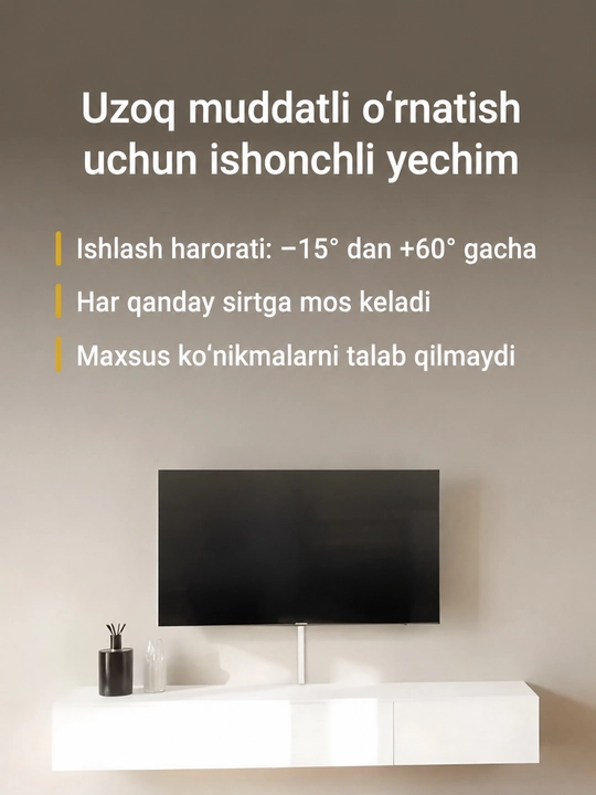 O‘z-o‘zidan so‘nuvchi qo‘sh qulfli 16x16mm, 1 metrli kabel-kanal