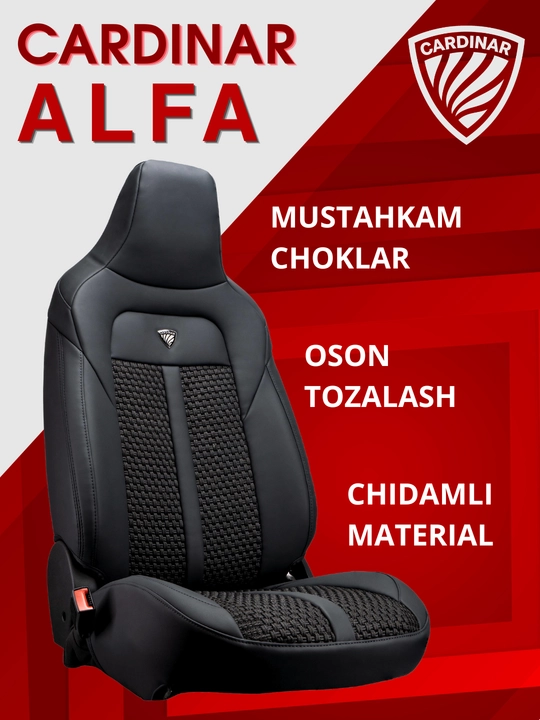 Автомобильные чехлы для сидений CARDINAR ALFA, cobalt, nexia, gentra, onix, tracker, byd
