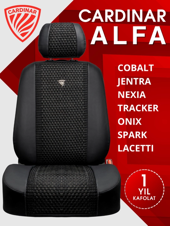 Автомобильные чехлы для сидений CARDINAR ALFA, cobalt, nexia, gentra, onix, tracker, byd