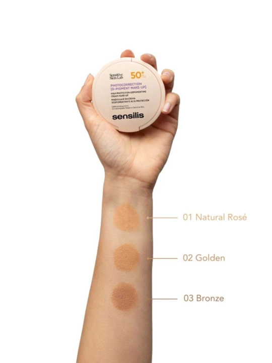 Fotokorreksiya kompakt krem makiyaj SENSILIS D-PIGMENT SPF 50+ 10 g