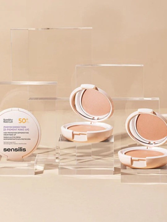 Fotokorreksiya kompakt krem makiyaj SENSILIS D-PIGMENT SPF 50+ 10 g