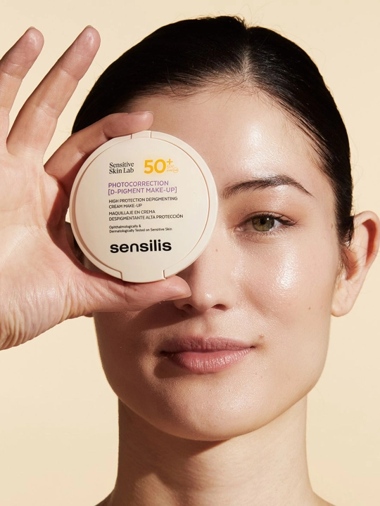Fotokorreksiya kompakt krem makiyaj SENSILIS D-PIGMENT SPF 50+ 10 g