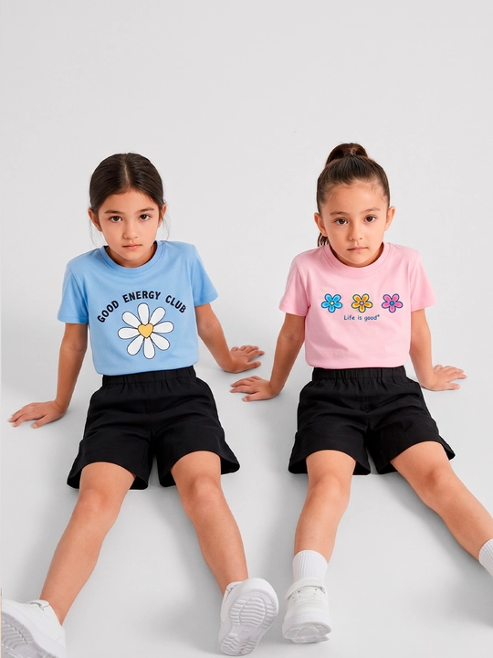 Футболки для девочек, 2 шт, 7-13 лет
