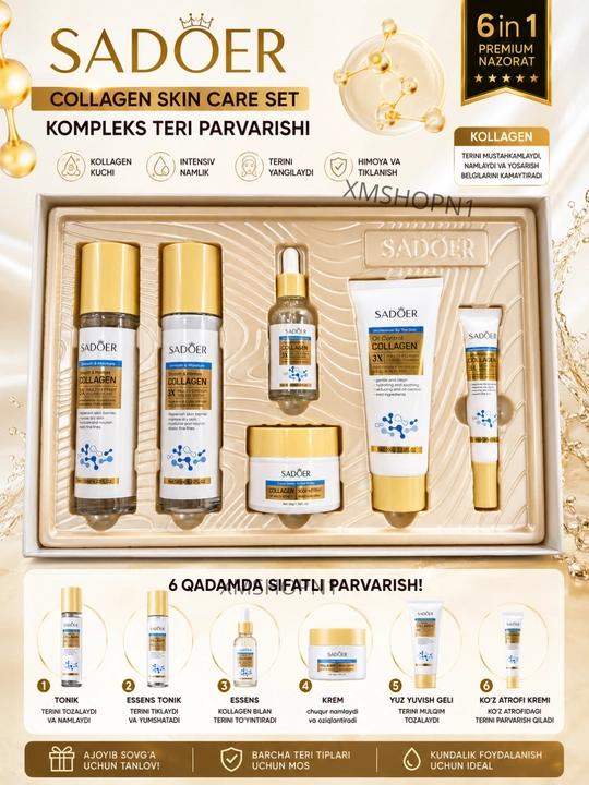 Qarishga qarshi kosmetika, sovg'a to'plami - 