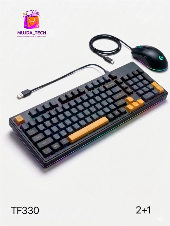 RGB klaviatura, simli, simsiz, mexanik variantlar, klaviatura + sichqoncha to‘plami