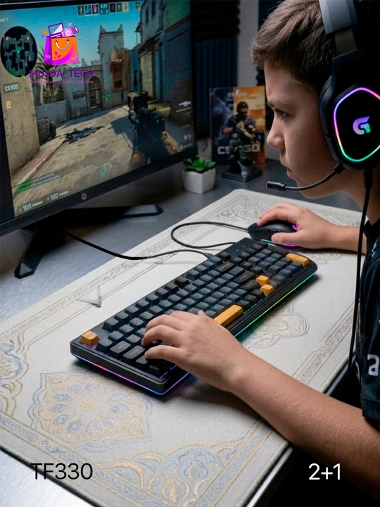 RGB klaviatura, simli, simsiz, mexanik variantlar, klaviatura + sichqoncha to‘plami