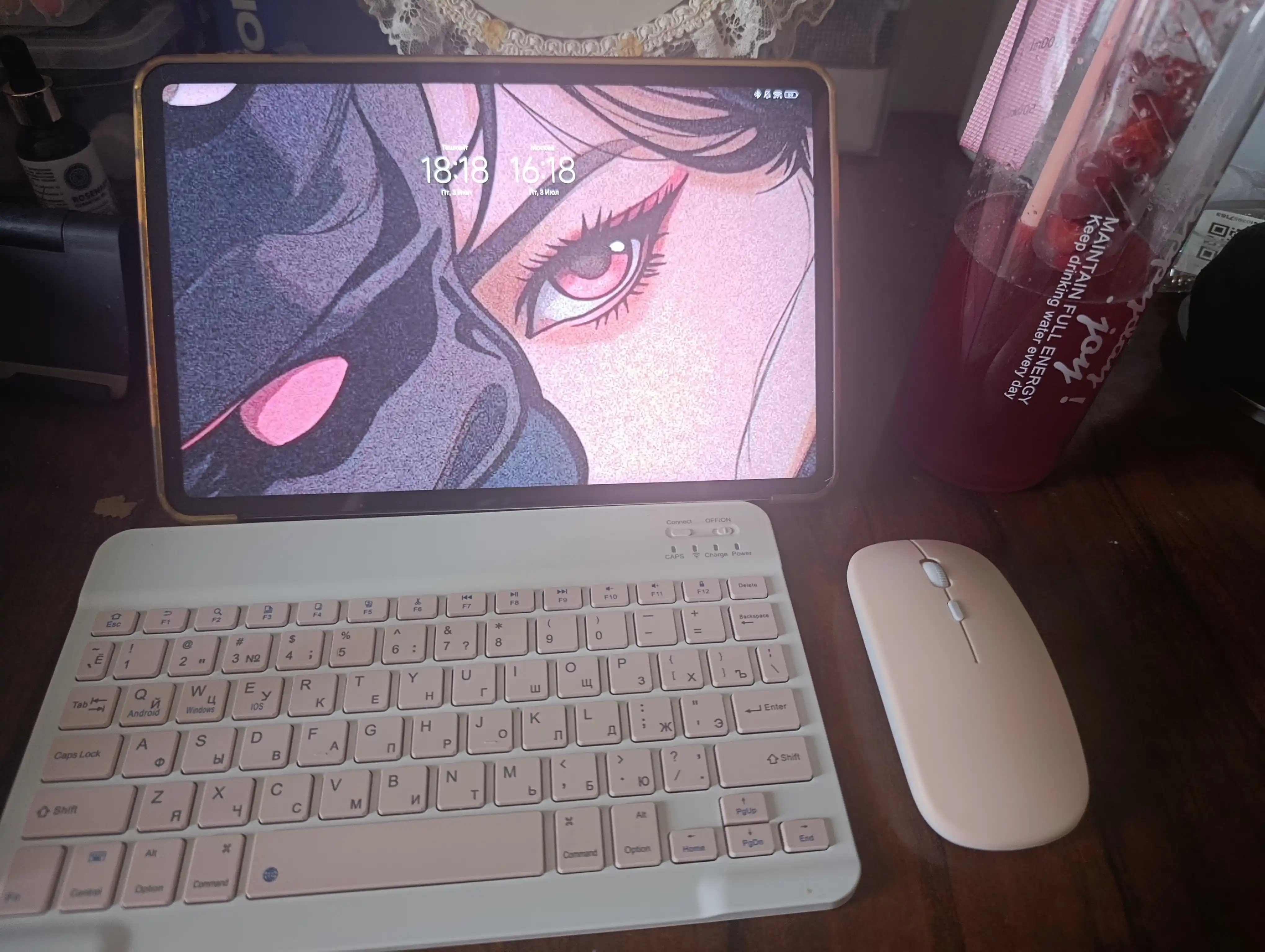 Simsiz Bluetooth klaviatura va sichqoncha telefon, noutbuk, televizor, planshet uchun
