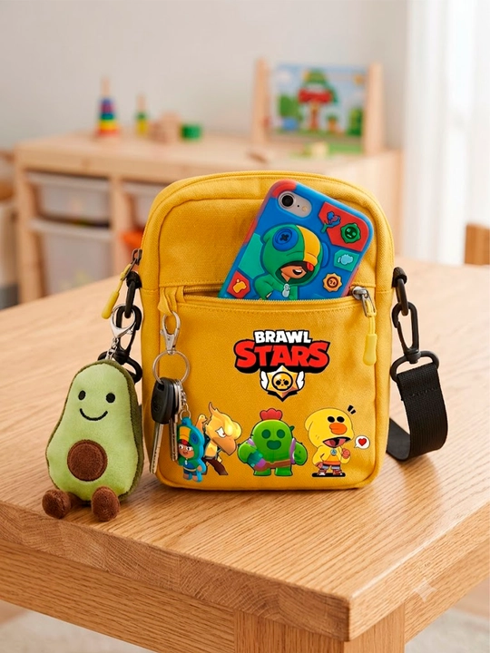 O‘g‘il bolalar va qizlar uchun Brawl Stars yelkadan taqiladigan kichik sumkacha