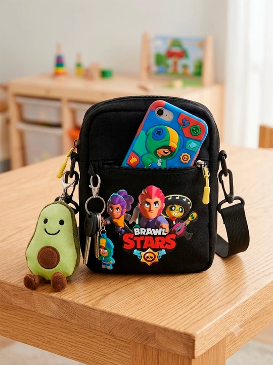 O‘g‘il bolalar va qizlar uchun Brawl Stars yelkadan taqiladigan kichik sumkacha