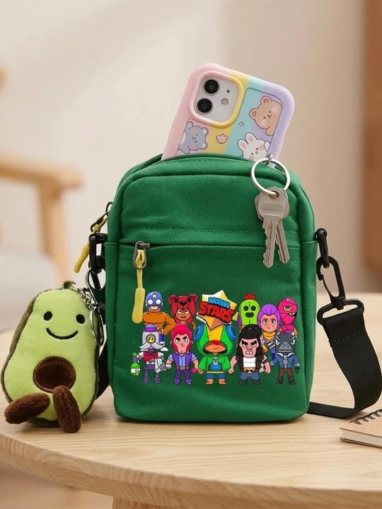 O‘g‘il bolalar va qizlar uchun Brawl Stars yelkadan taqiladigan kichik sumkacha