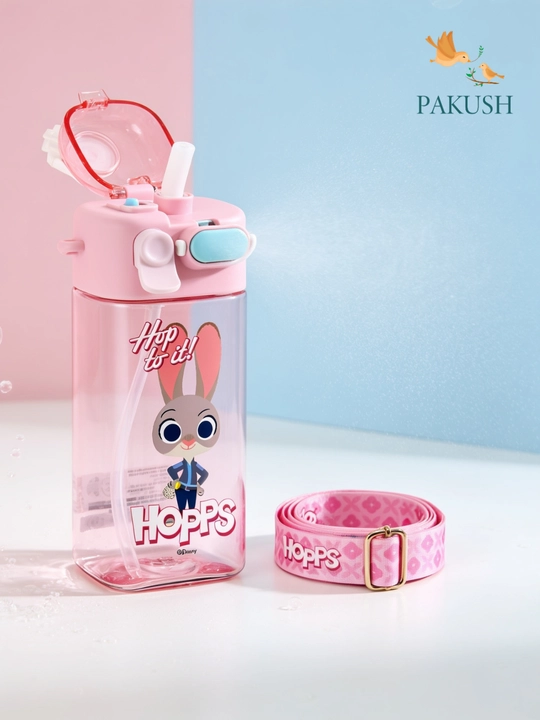 Детская бутылка для воды, 570 мл, Tritan BPA FREE, с силиконовой трубочкой, с распылителем