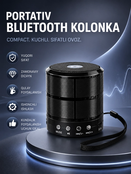 Портативная Bluetooth колонка WS-887 - 