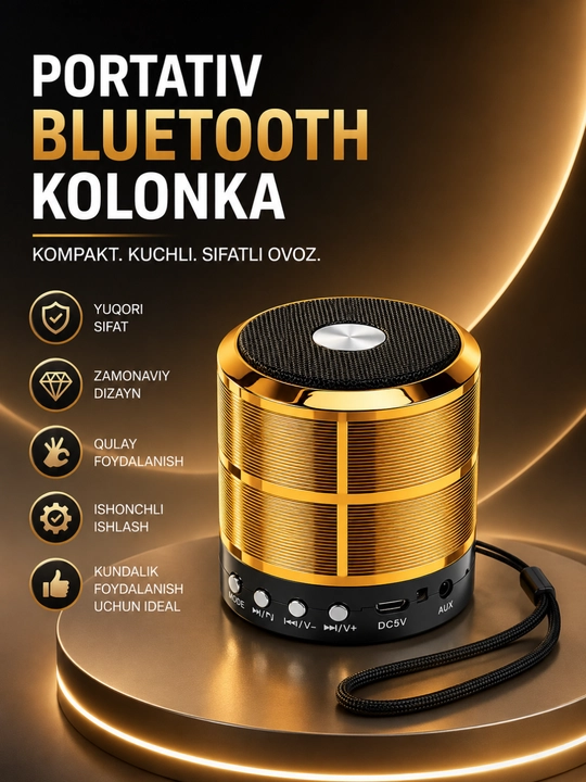 Портативная Bluetooth колонка WS-887 - 