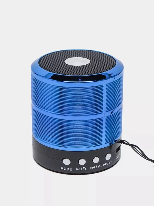 WS-887 Bluetooth Kolonka Simsiz Karnay FM Radio USB TF AUX Portativ Dinamik Qora