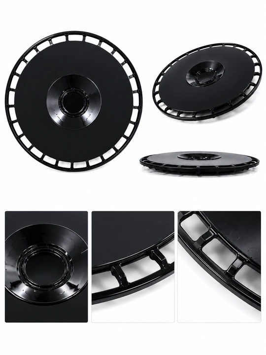 Li Dizayin Disk Kalpak R14, R15 Qora Xrom 4 Dona Toplam