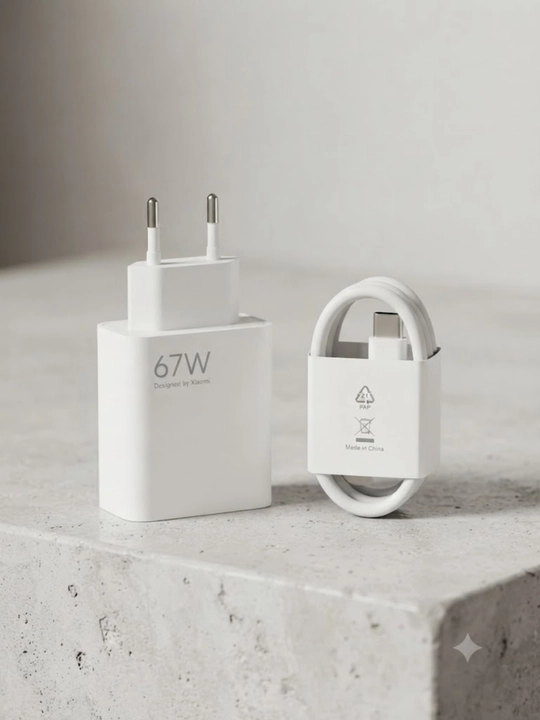 Xiaomi 67W quvvatlovchi qurilmasi adapter va kabel - 