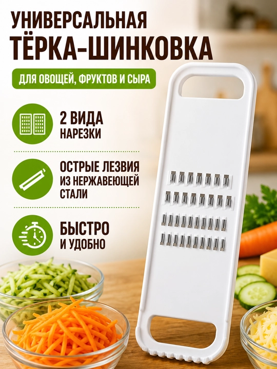 Терка овощерезка ручная для овощей и фруктов, кухонная многофункциональная
