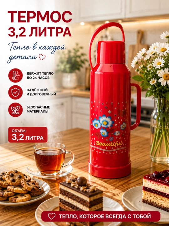 Термос 3.2л - 