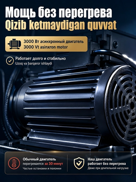 MOON yuqori bosimli yuvish mashinasi, 3000W - avtomobillarni yuvish moslamasi