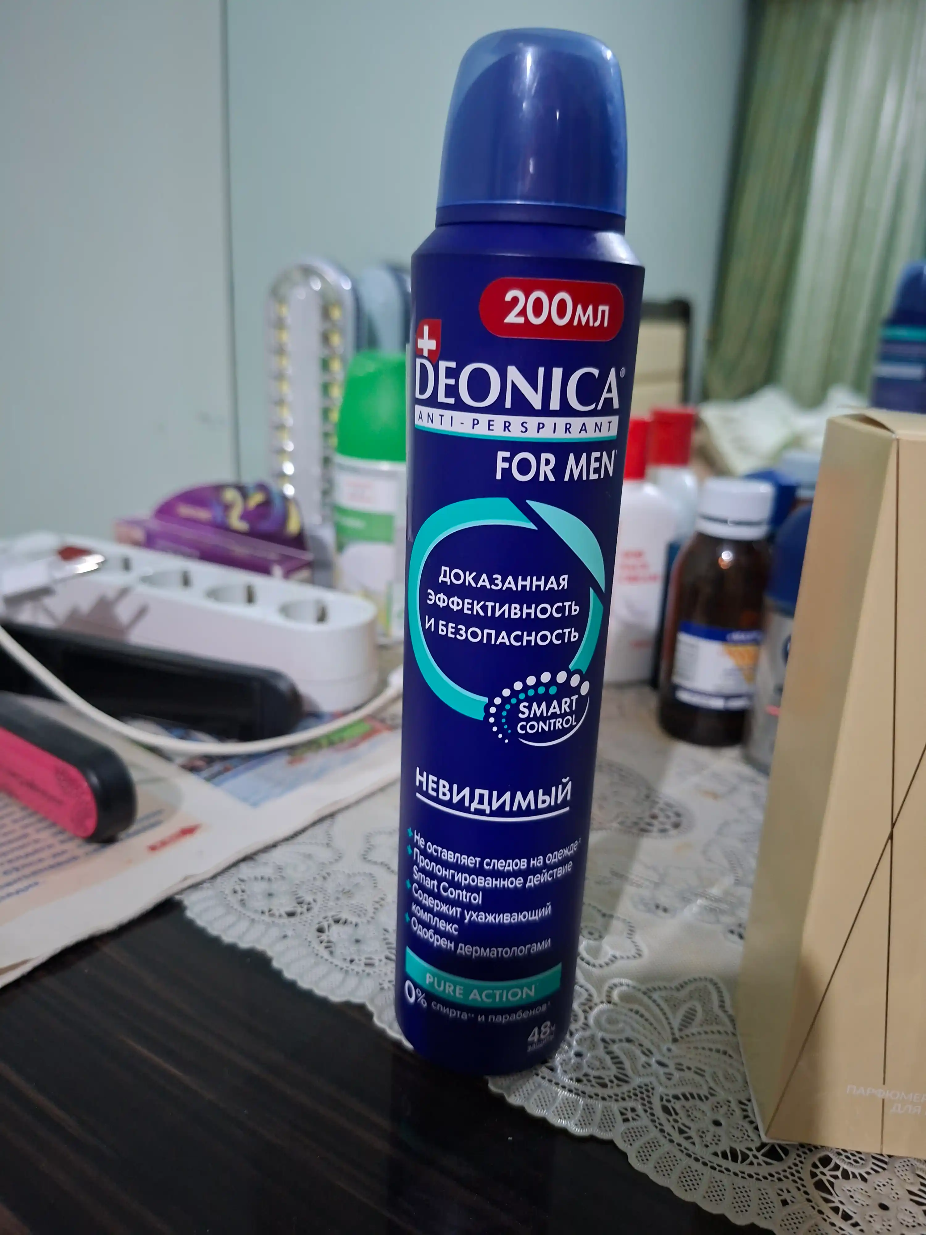 Дезодорант антиперспирант мужской спрей Deonica for men Невидимый 200 мл