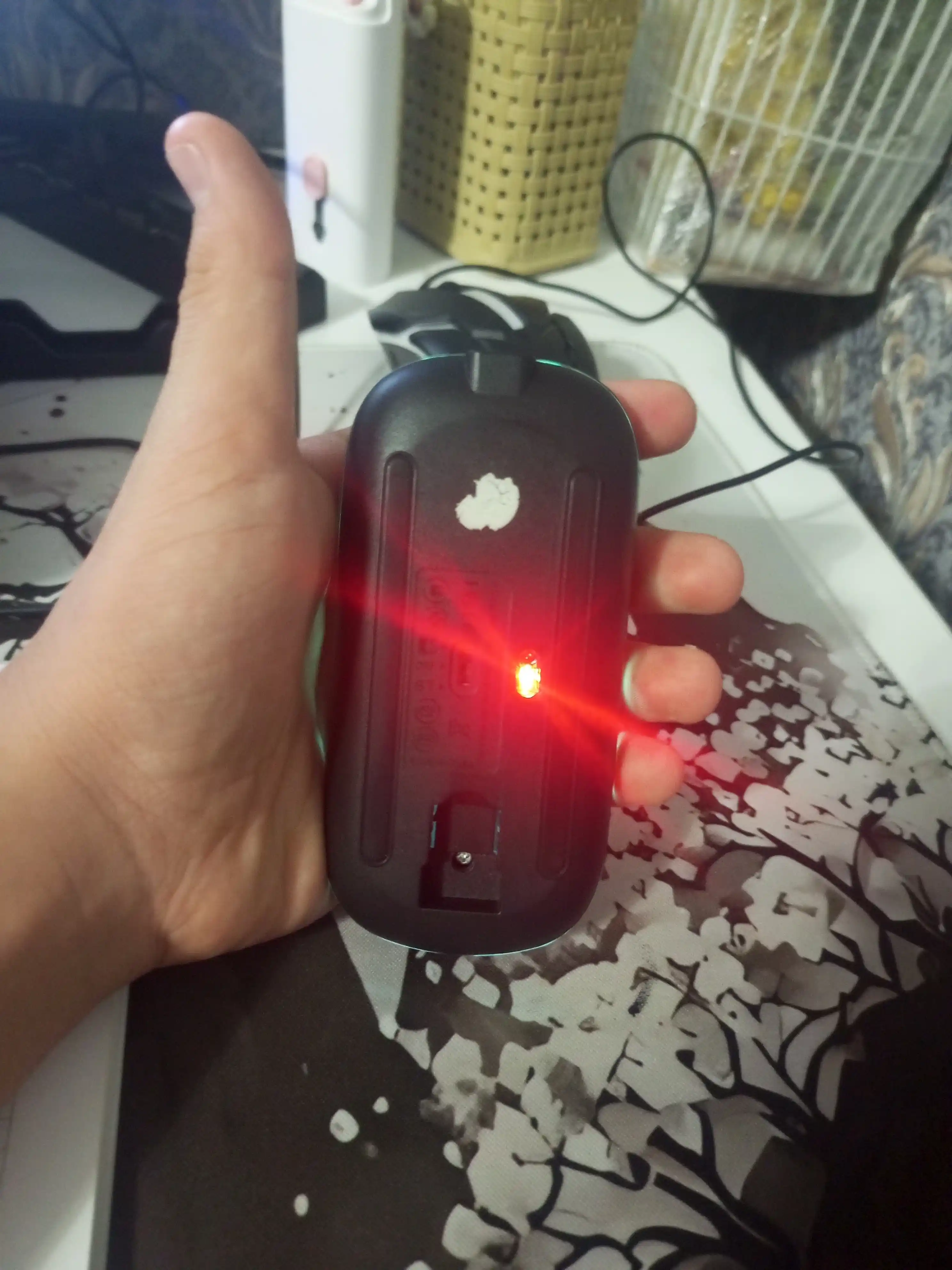 W10 HP simsiz kompyuter sichqonchasi, shovqinsiz, RGB, Bluetooth