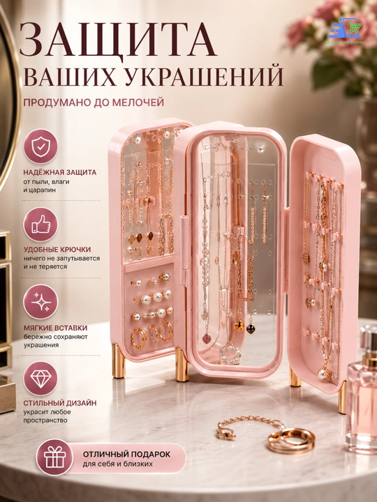 Органайзер для ювелирных изделий на 4 уровня - стиль, порядок и забота о ваших украшениях