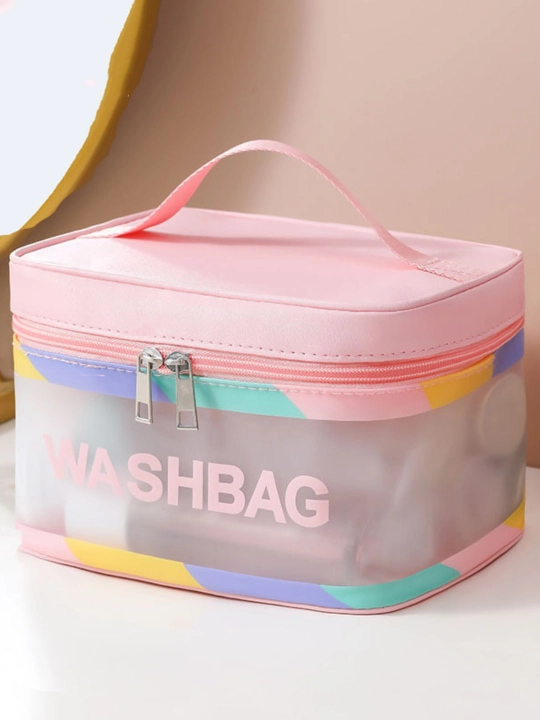 WASHBAG universal kosmetika sumkasi, shaffof, suv o‘tkazmaydigan, katta sig‘imli - 