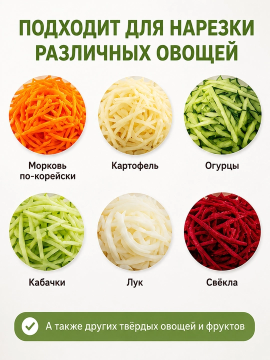 Karam to‘g‘ragich, qo‘l sabzavot to‘g‘ragich va zanglamas po‘lat mandolina